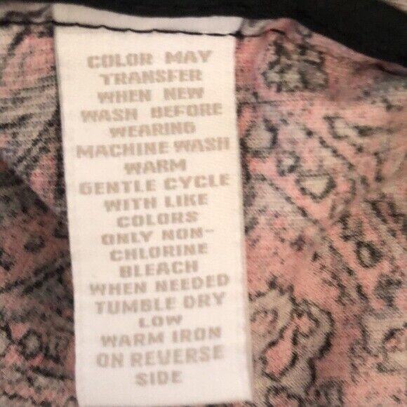 Charter Club Jacket Women’s Button Front red black paisley Corduroy Blazer sz 1X - Picture 4 of 4